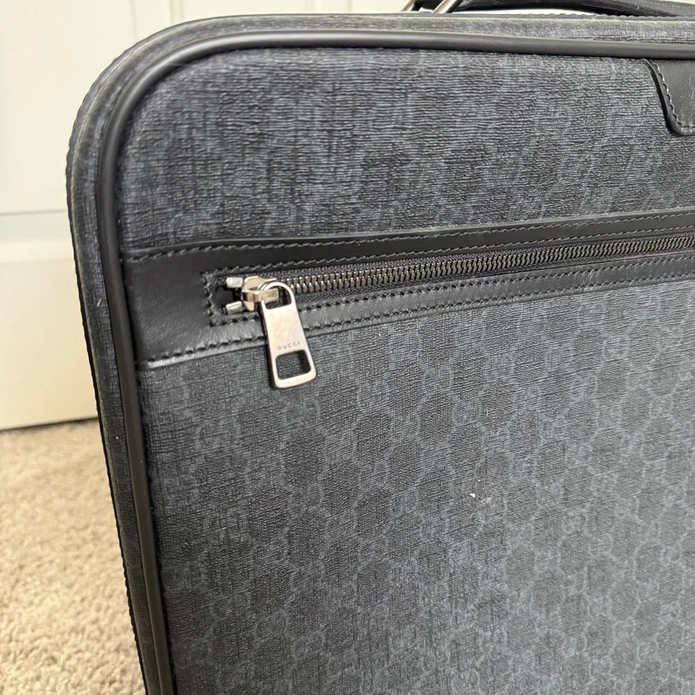 Gucci GG Supreme Canvas Carry on Pilot Monogram Briefcase